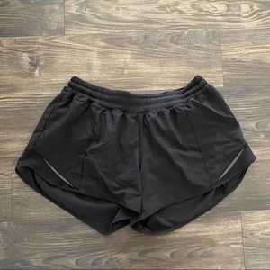 Black Lululemon Hotty Hot Shorts
